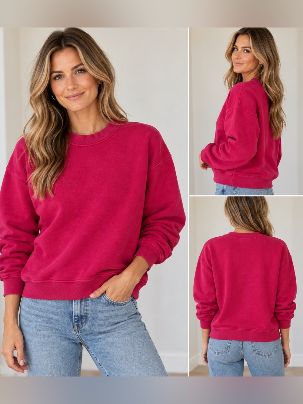 lululemon athletica Women's Crewneck Sweatshirt - Magenta